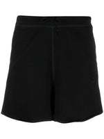 Black Logo Patch Shorts 1