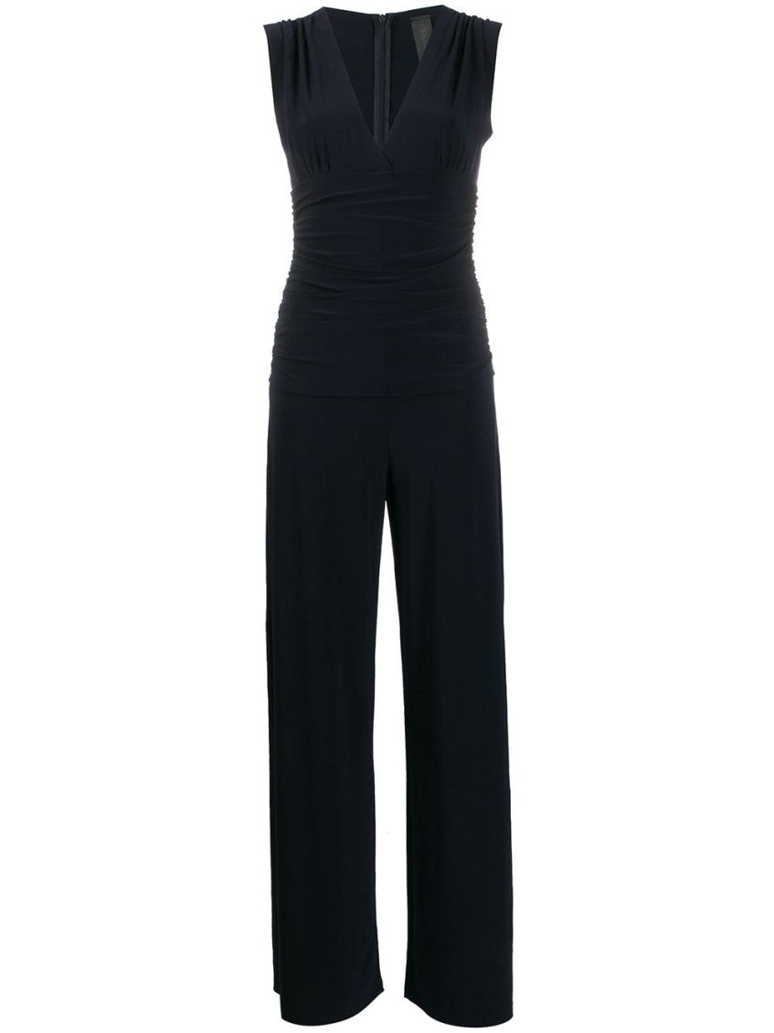 Navy Blue nAVY Blue V Neck Jumpsuit 1