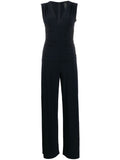 Navy Blue nAVY Blue V Neck Jumpsuit 1