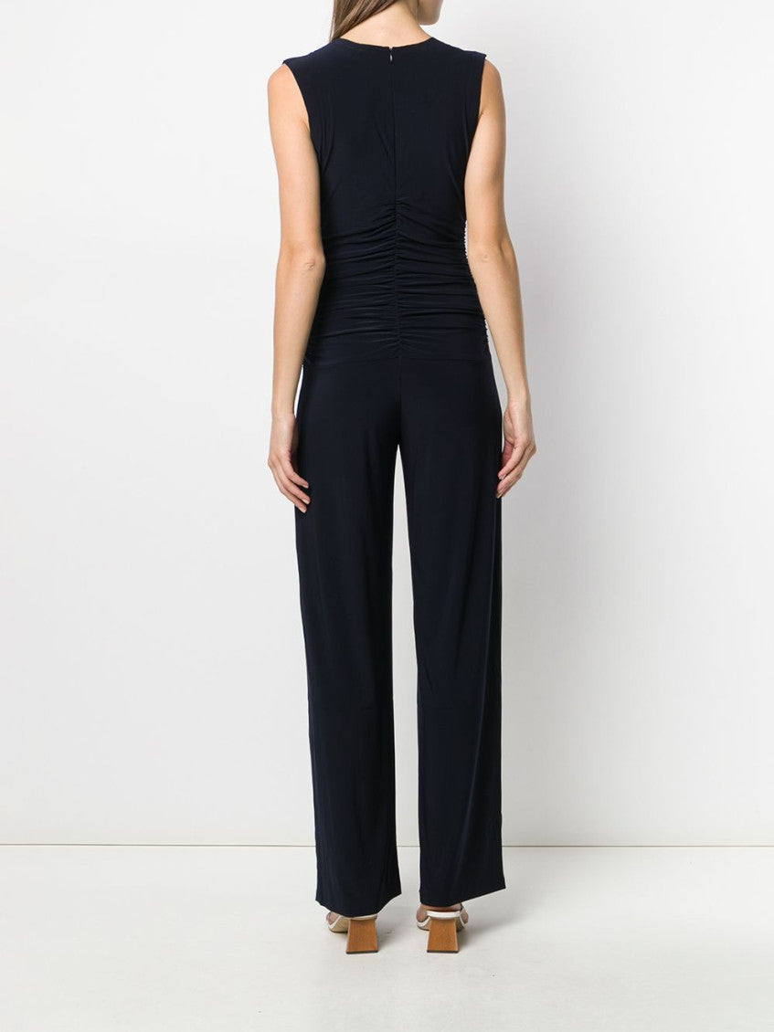 Navy Blue nAVY Blue V Neck Jumpsuit 4