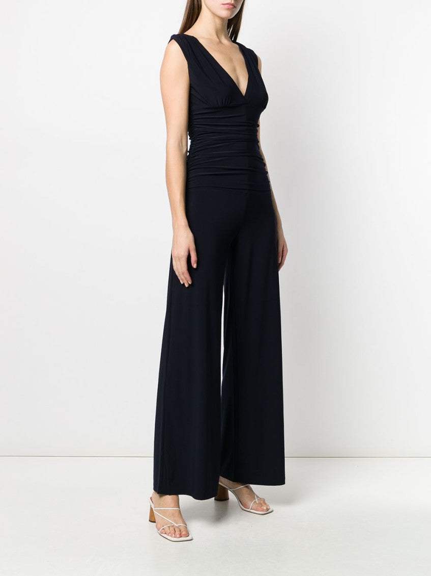 Navy Blue nAVY Blue V Neck Jumpsuit 5