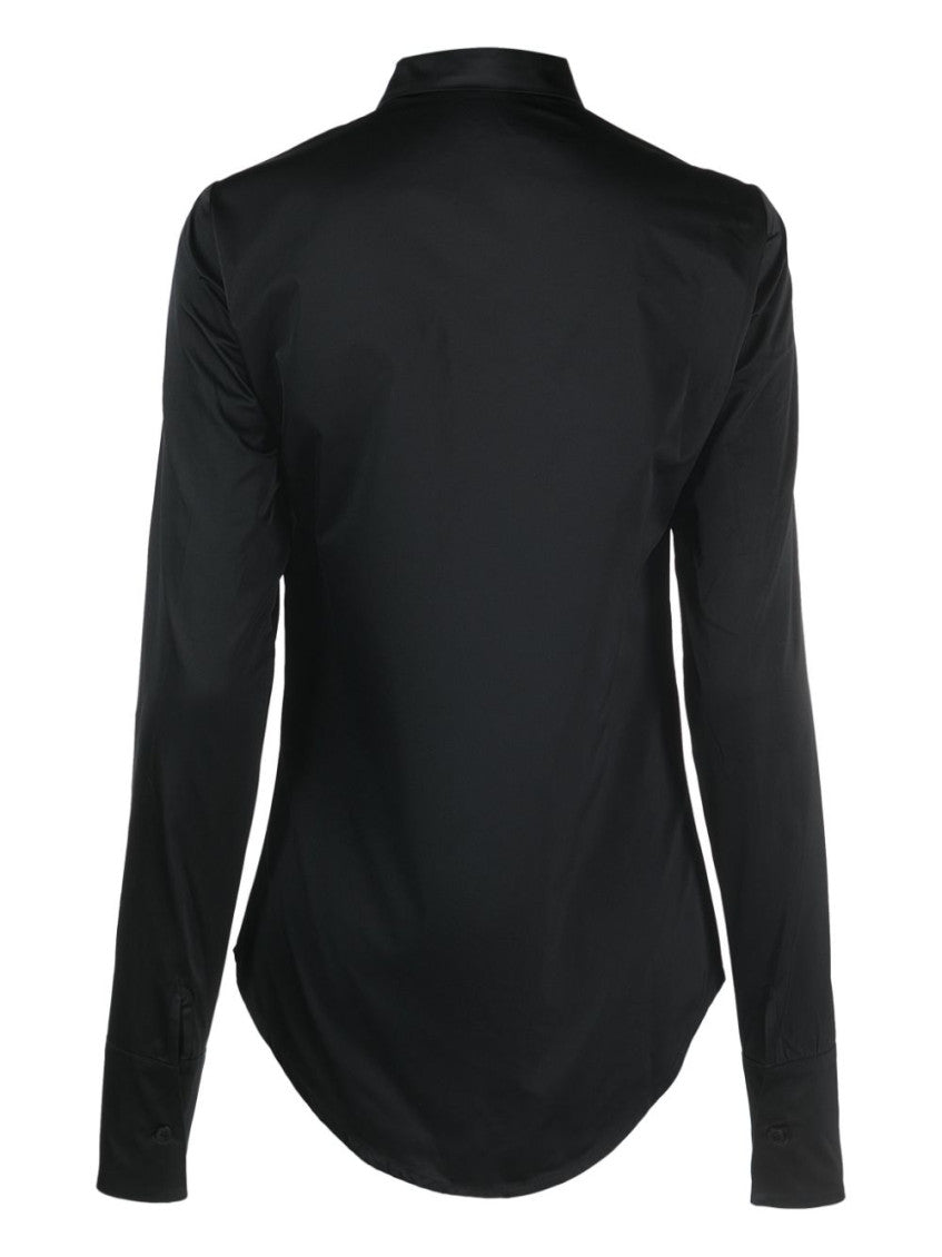 Black Logo Denim Shirt 2