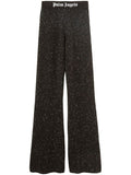 Black Black Logo Print Knitted Trousers 1