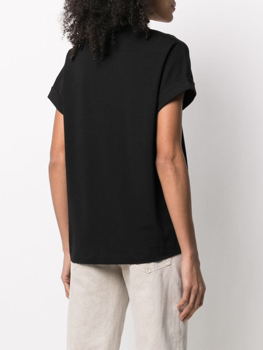 Black V-neck Top 3