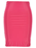 Fuchsia Lycra mini skirt 1