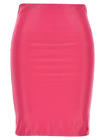 Fuchsia Lycra mini skirt 1