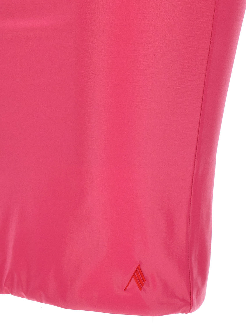 Fuchsia Lycra mini skirt 4