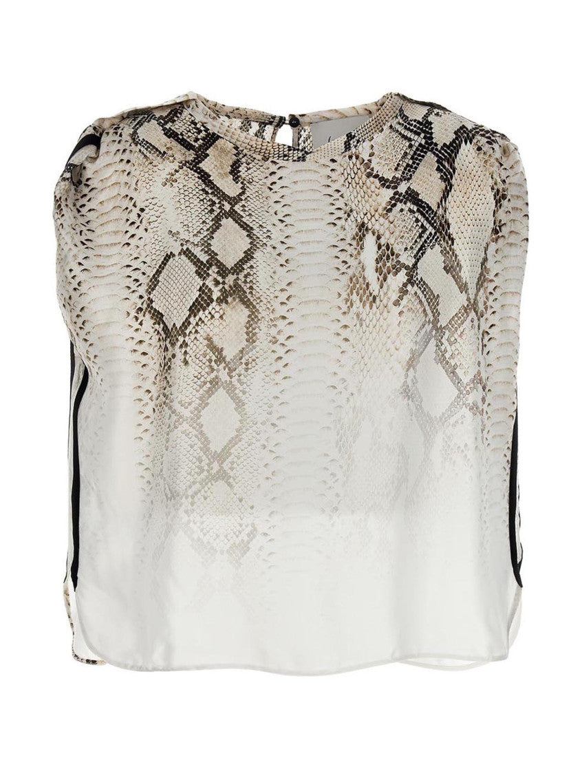 Multicolor Snake Print Blouse 1