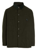 Dark Green Coverall Quilted Jacket 1