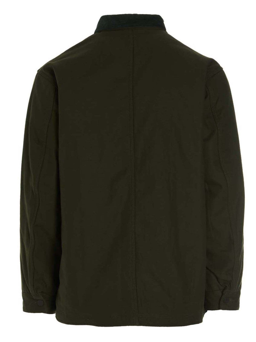 Dark Green Coverall Quilted Jacket 2
