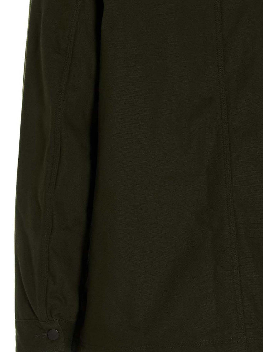 Dark Green Coverall Quilted Jacket 4