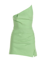 Green Asymmetric dress 1