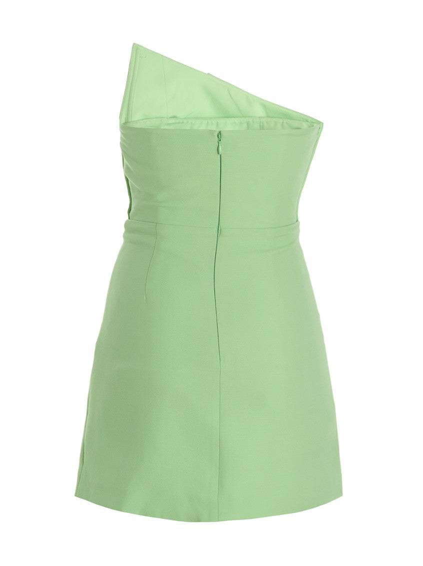 Green Asymmetric dress 2