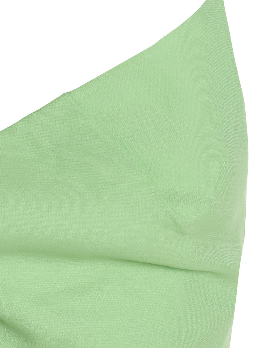 Green Asymmetric dress 3