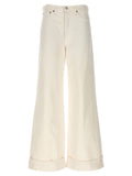 White Denim Jeans 1