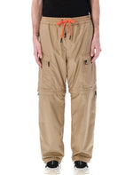 Beige Cargo Trousers 1