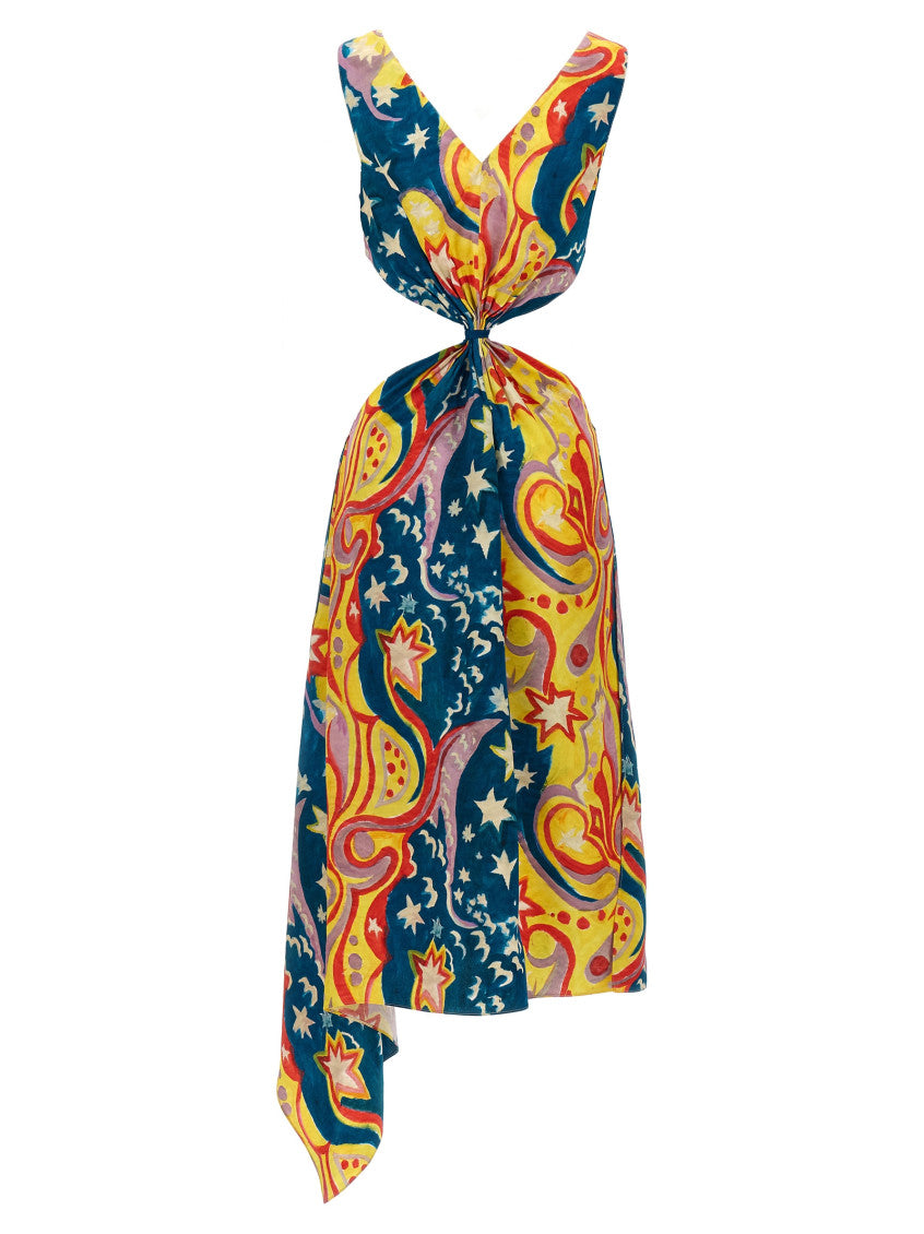 Multicolor No Vacancy Inn capsule High Summer long dress 2