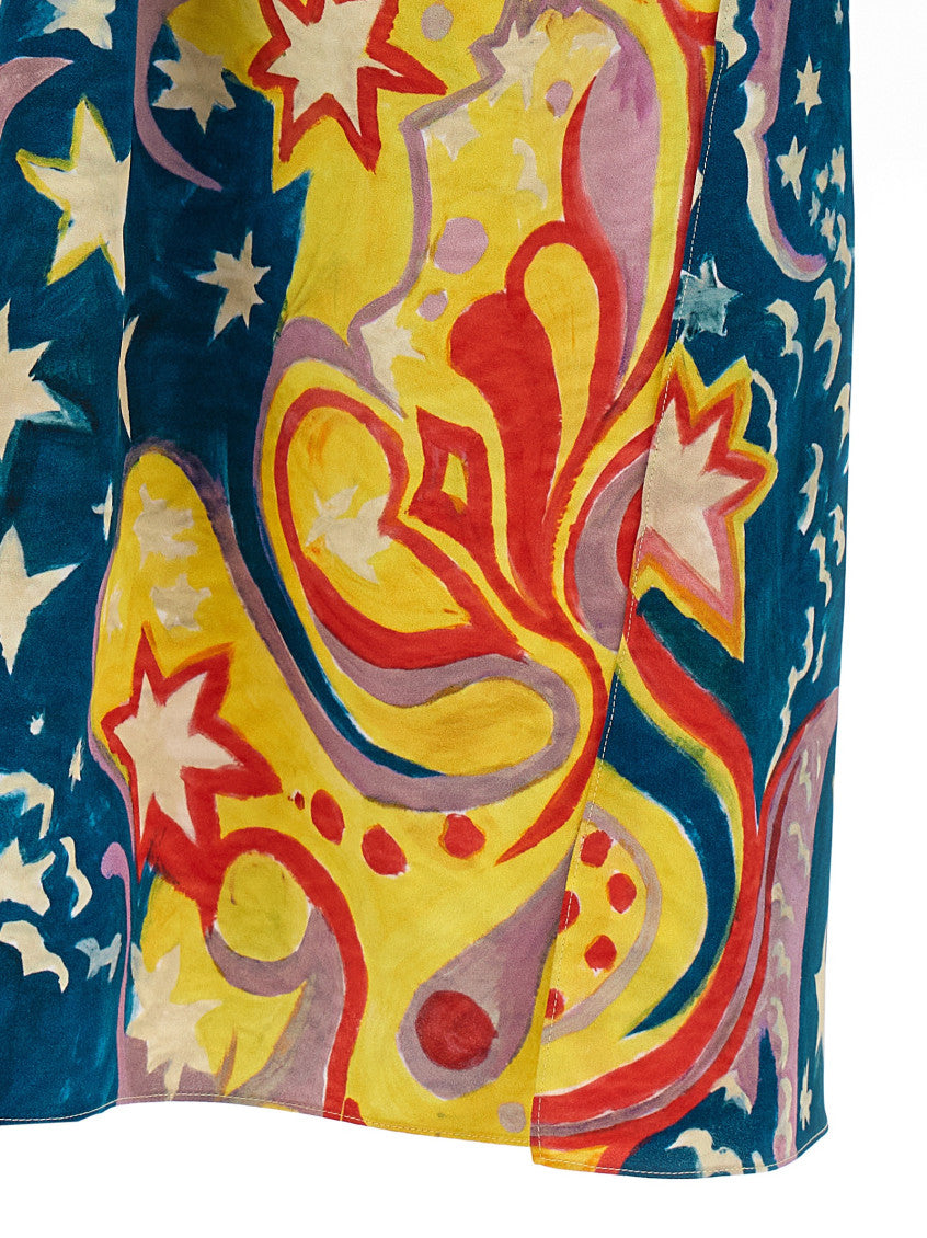 Multicolor No Vacancy Inn capsule High Summer long dress 4