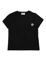 Girls Black Cotton T-Shirt 1