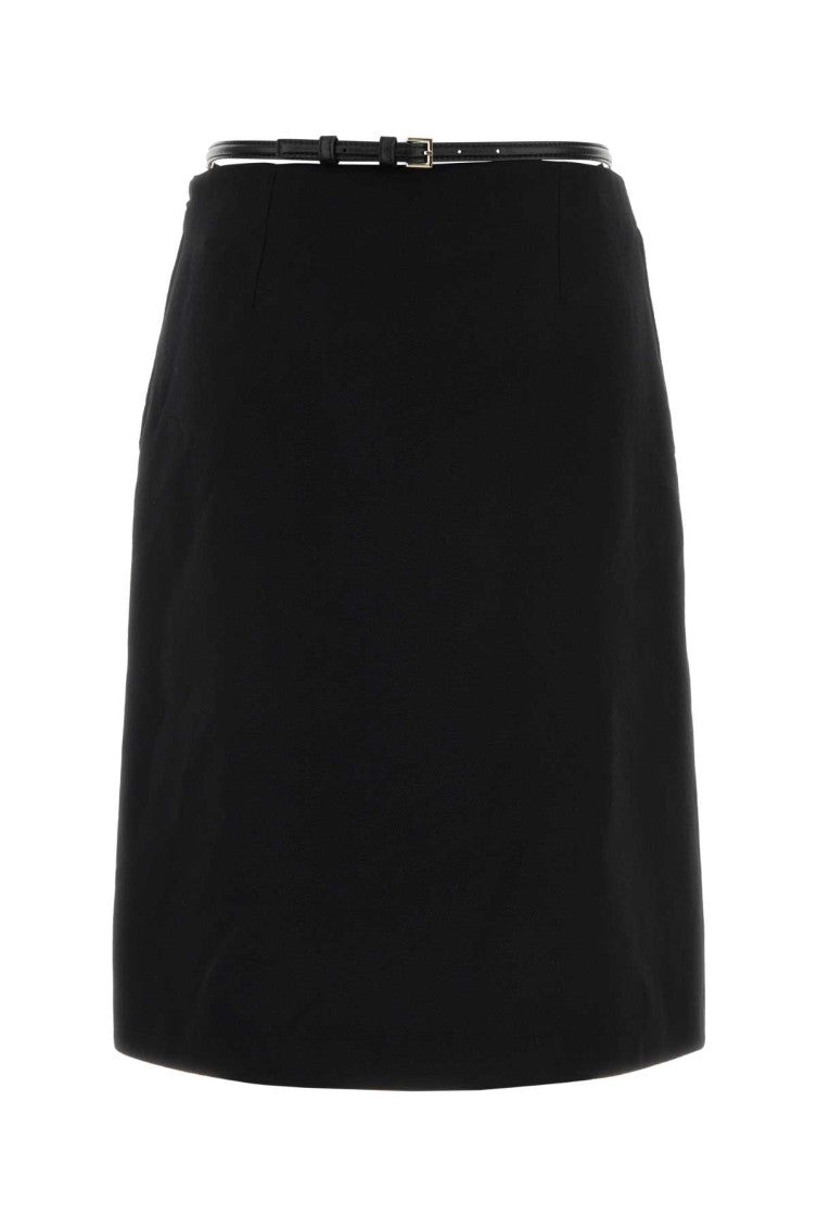 Black wool skirt 2