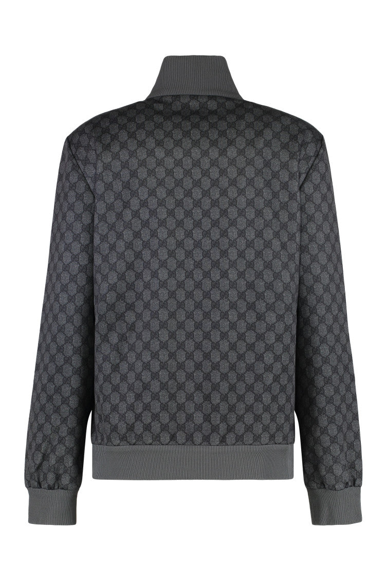 Black Turtle Neck Printed Jacket 2