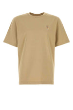 Beige Crew Neck T-Shirt 1