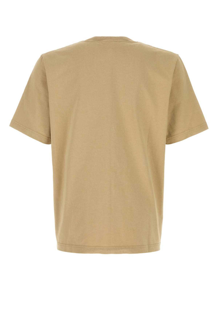 Beige Crew Neck T-Shirt 2
