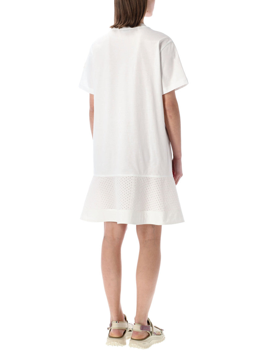 White Crew Neck Mini Dress 2