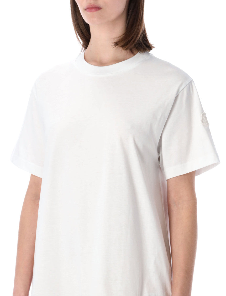 White Crew Neck Mini Dress 3