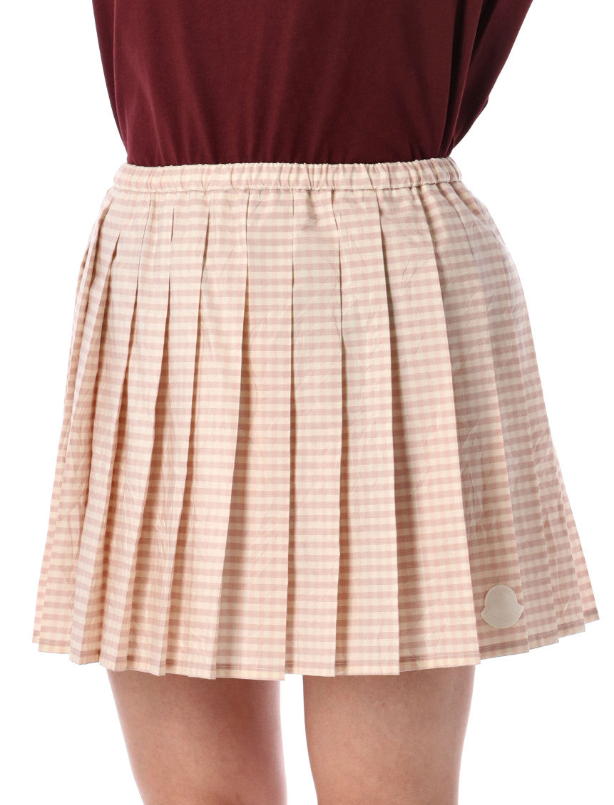 Light Pink Pleated Mini Skirt 3