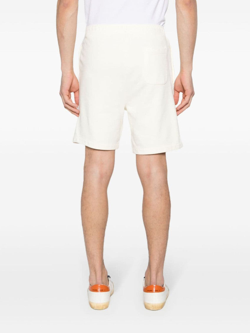 Beige Logo Shorts 2