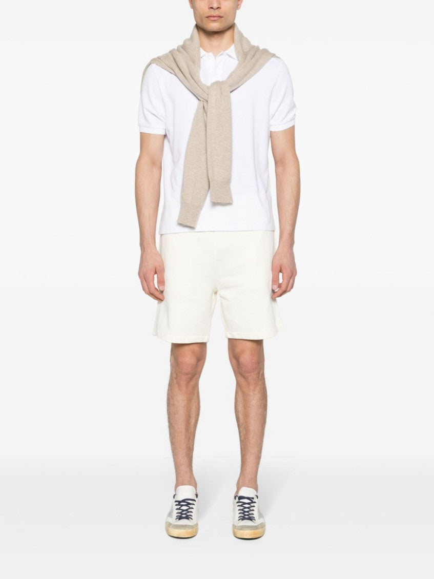Beige Logo Shorts 3