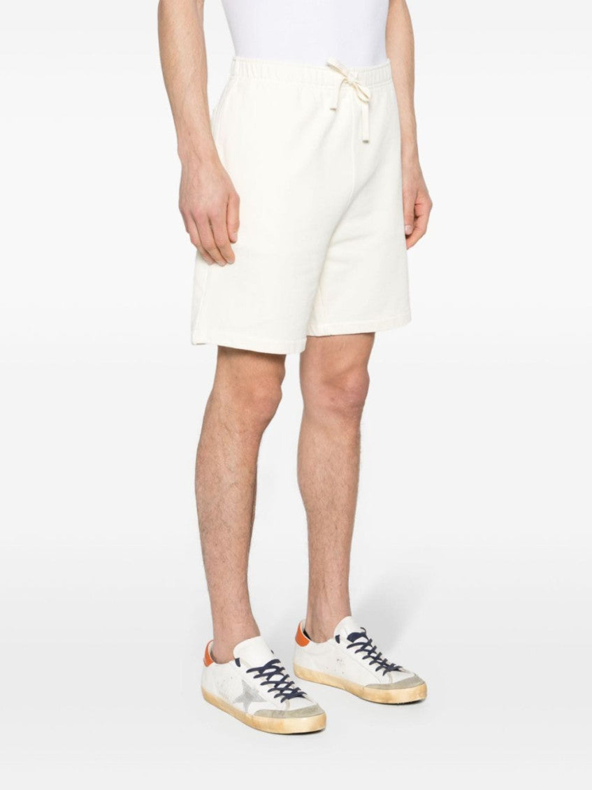 Beige Logo Shorts 5