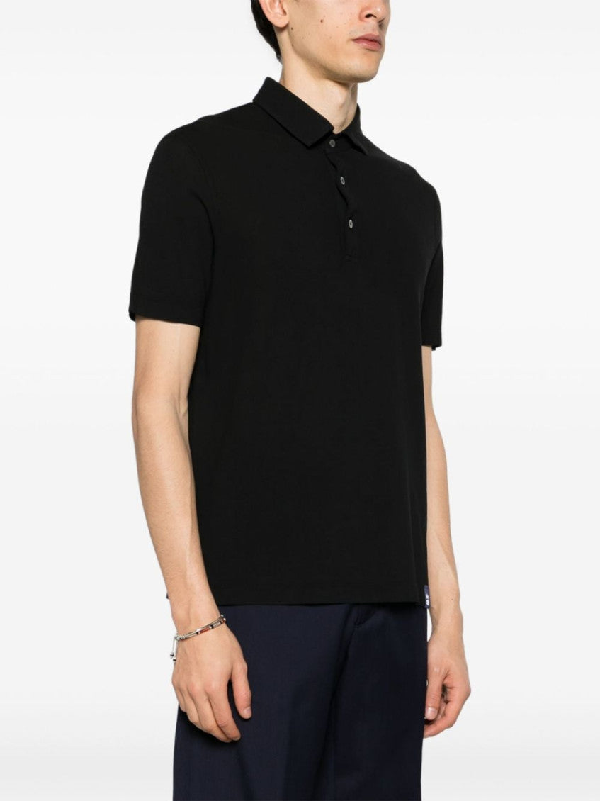 Black Polo shirt with logo 2
