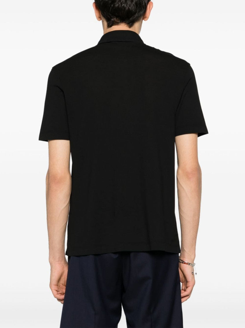 Black Polo shirt with logo 3