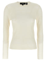 White Viscose linen sweater 1