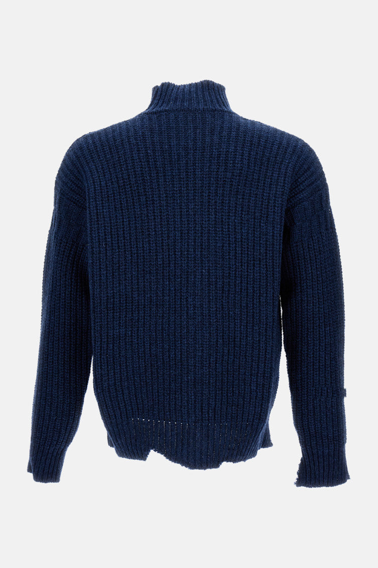 Dark Blue Wool Jumper 2