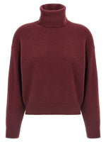 Maroon Ribbed turtleneck sweater 1