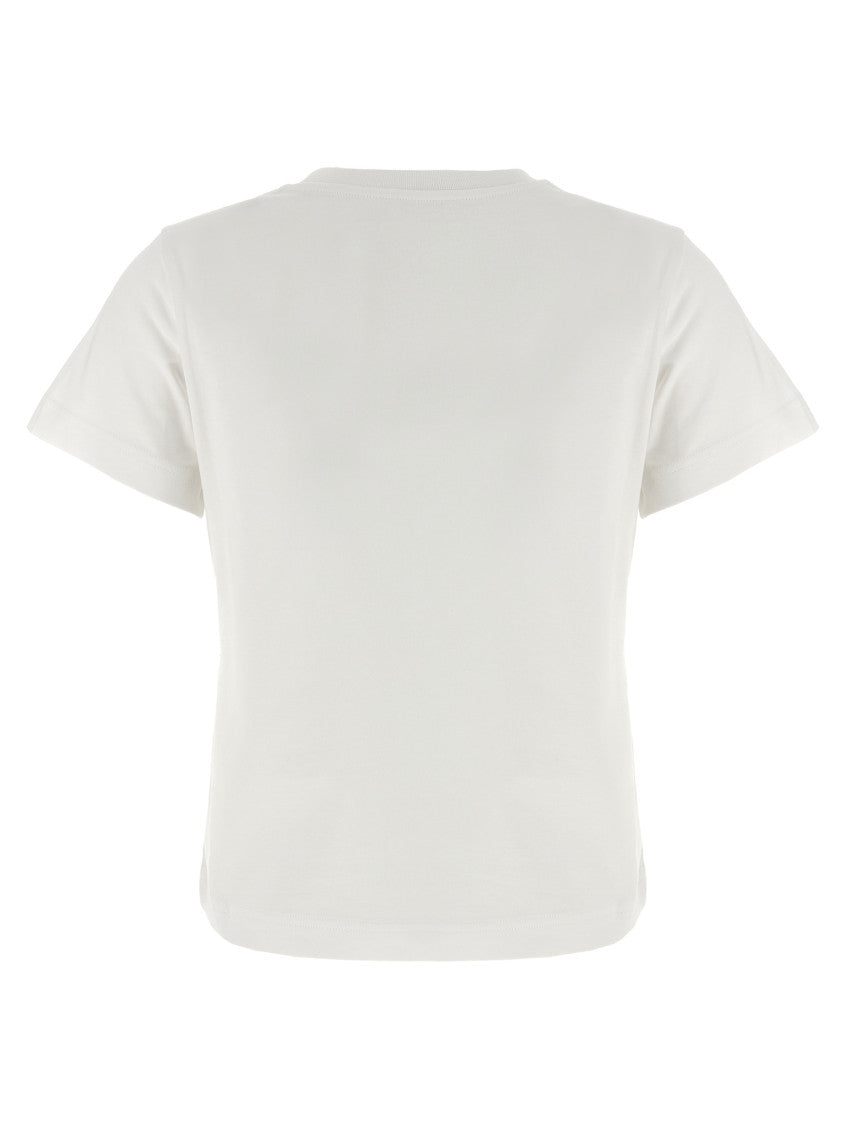 White Embroidered Logo T-Shirt 2