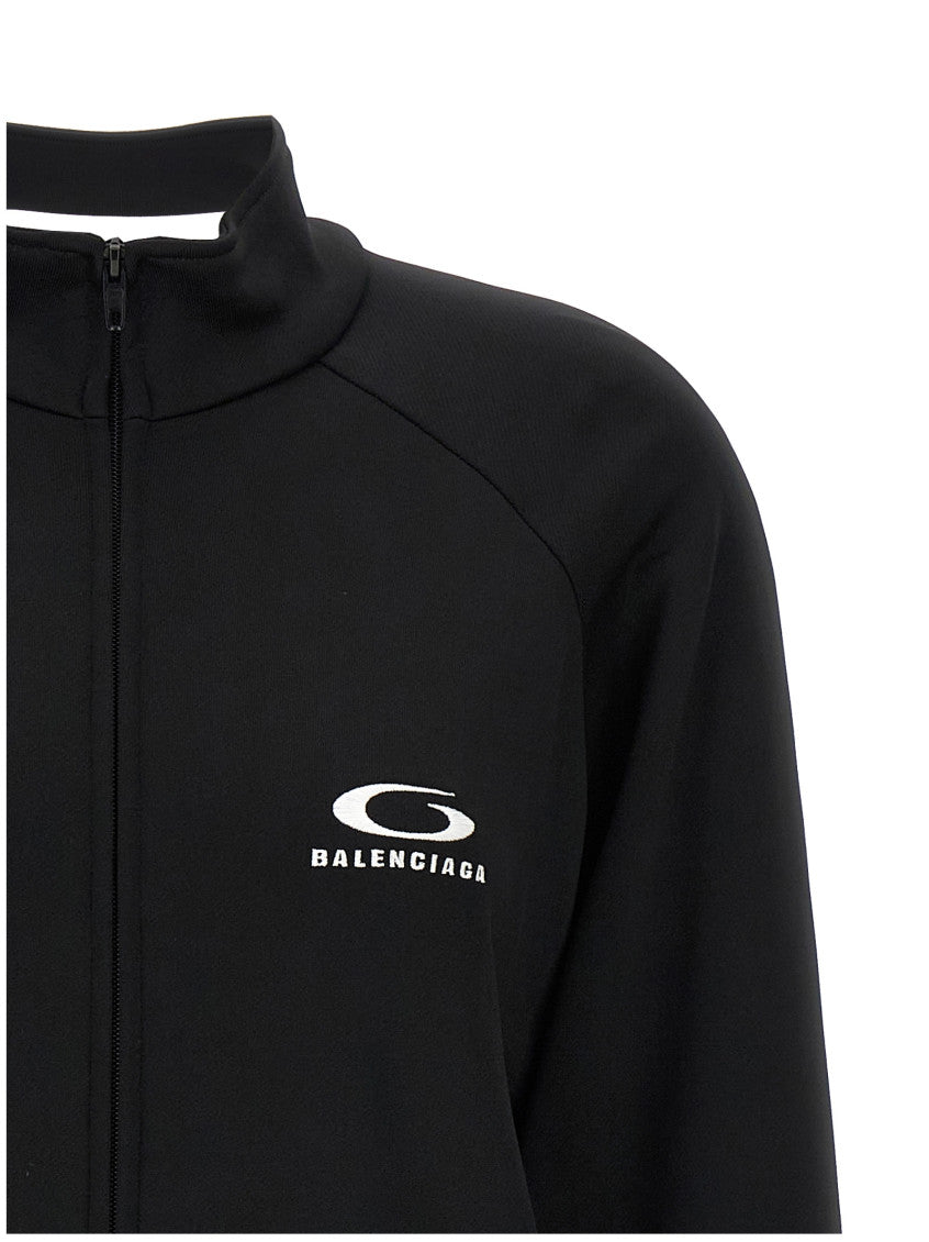 Black Logo-print Cut-out Sweatshirt 3