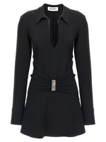 Black Mini polo dress 1