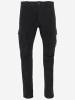 Black Narrow Leg Cargo Pants 1