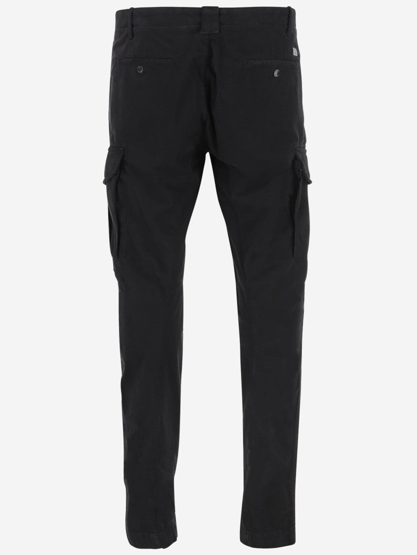 Black Narrow Leg Cargo Pants 2