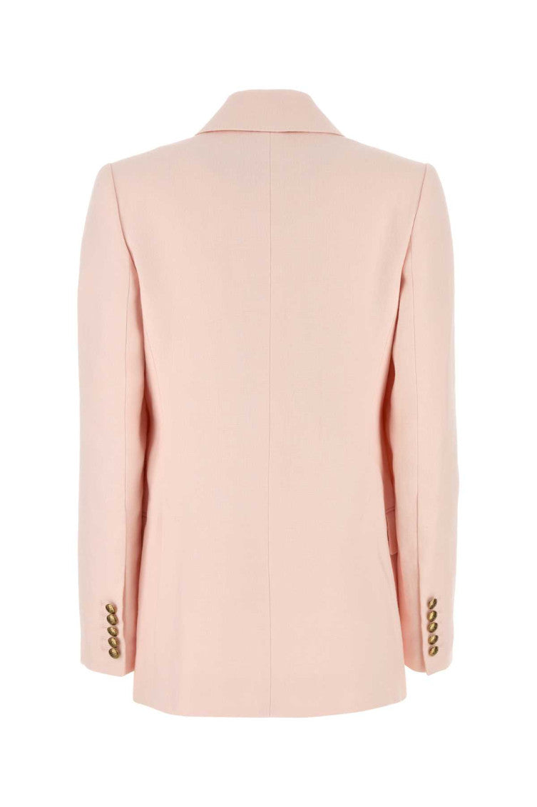 Pastel pink linen Crush blazer 2
