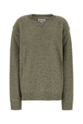 Sage green wool blend sweater 1