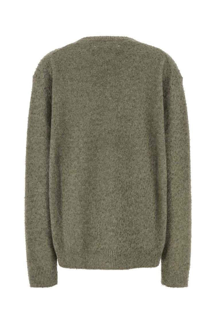 Sage green wool blend sweater 2