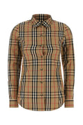 Brown Embroidered Cotton Shirt 1