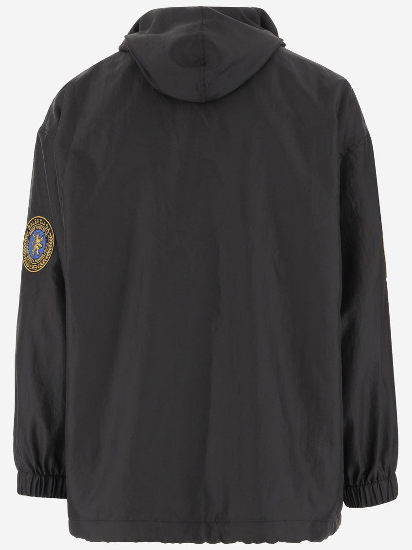 Black Nylon Jacket With Logo 3