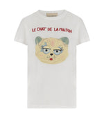 White Le Chat De La Maison Jersey T-shirt 1