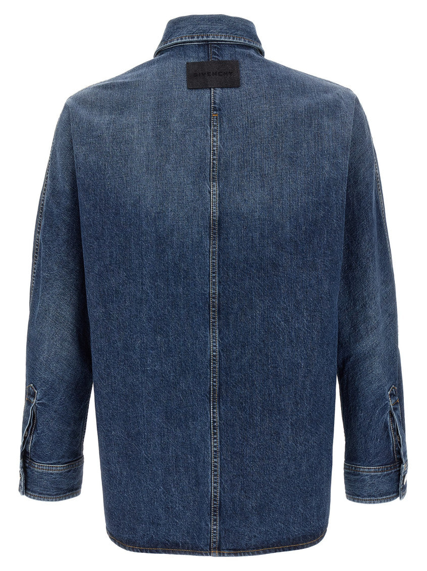 Dark Blue Denim Overshirt 2